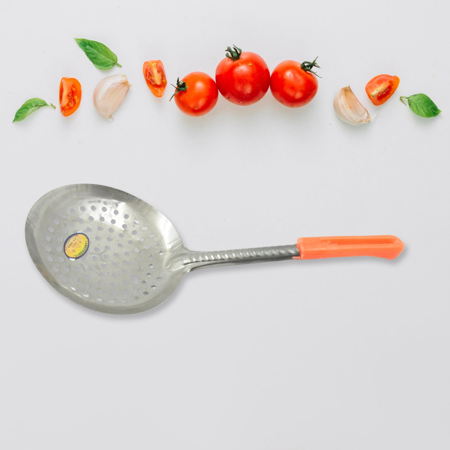 Colander Spoon, Non Slip Hand Polished Thickened Hot Pot Spoon for Kitchen for Restaurant, Stainless Steel Cooking Colander Skimmer Slotted Spoon Kitchen Strainer Ladle with Long Handle for Kitchen Cooking Baking (35 Cm & 34Cm) Eshaan Traders