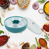 5811 360° Revolving Spice Box & Dry Fruit Box Plastic 7 Compartment Box Suitable For Multipurpose Storage Use like Dry Fruit , Spices , Pickle , Tea , & Sugar Etc, Kitchen Use Eshaan Traders