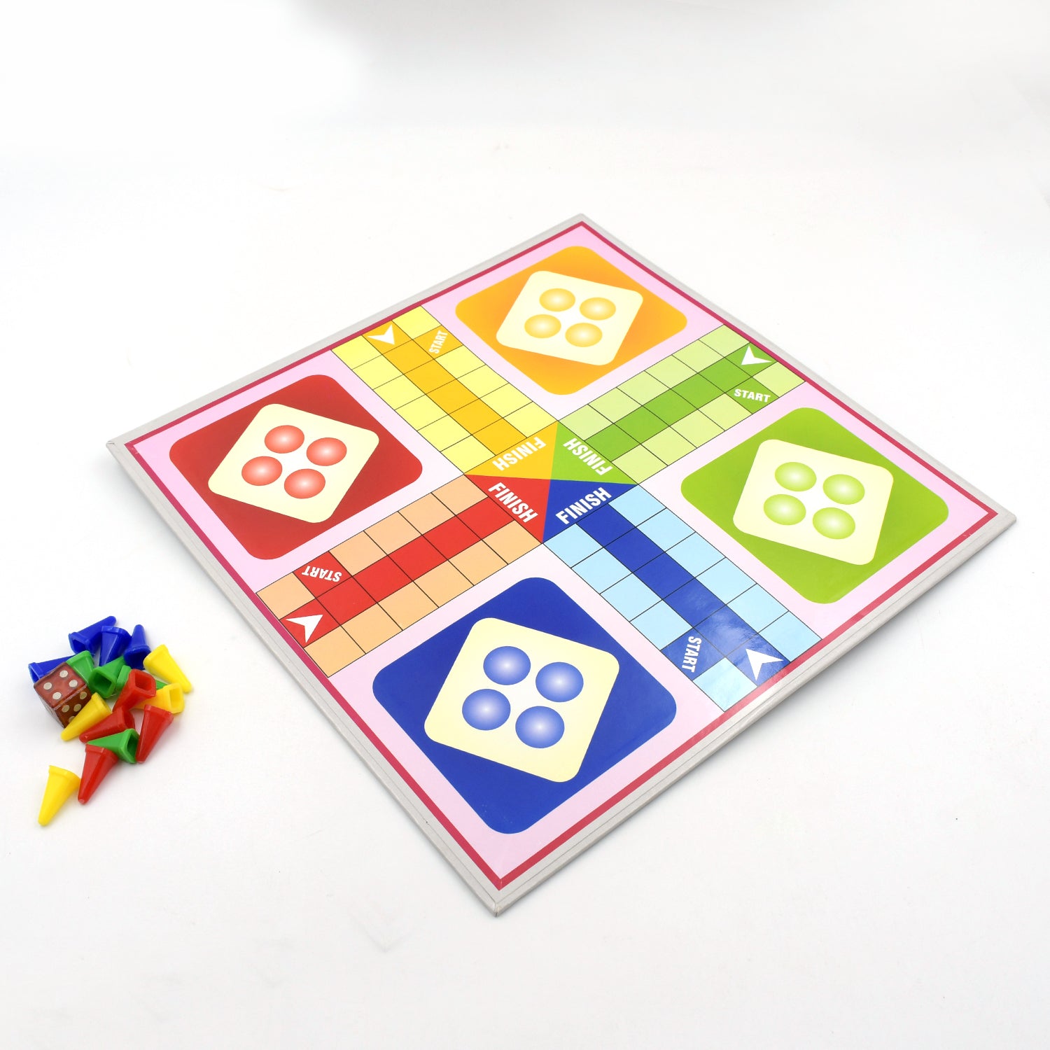 4366 Family Board Game with Two Modes | Two Side Different Ladder, Ludo  Games for Children and Families | 2 to 4 Players - Age 3 Years and Above (2 in 1) Eshaan Traders