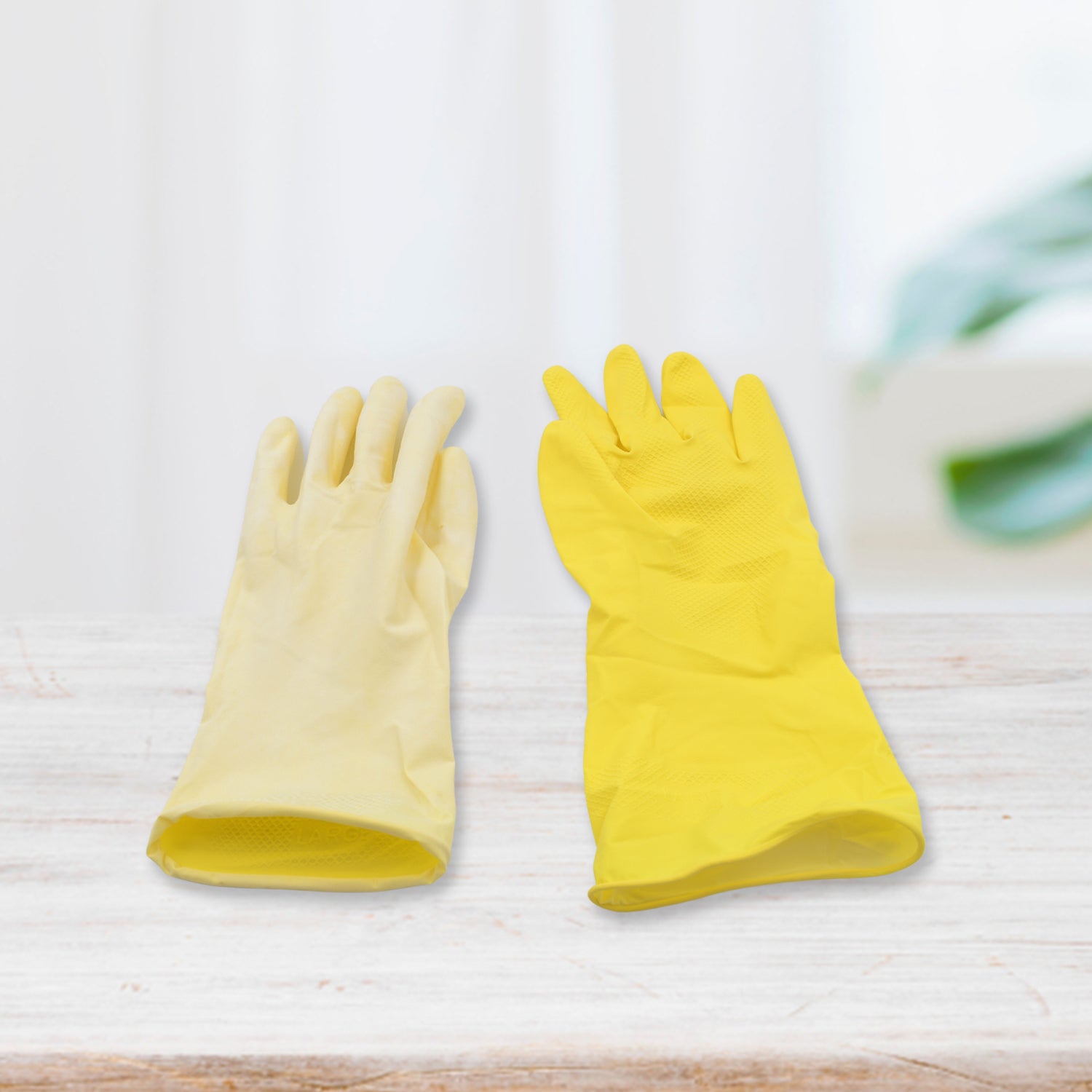 0679 Multipurpose Rubber Reusable Cleaning Gloves, Reusable Rubber Hand Gloves I Latex Safety Gloves I for Washing I Cleaning Kitchen I Gardening I Sanitation I Wet and Dry Use Gloves (1 Pair) Eshaan Traders