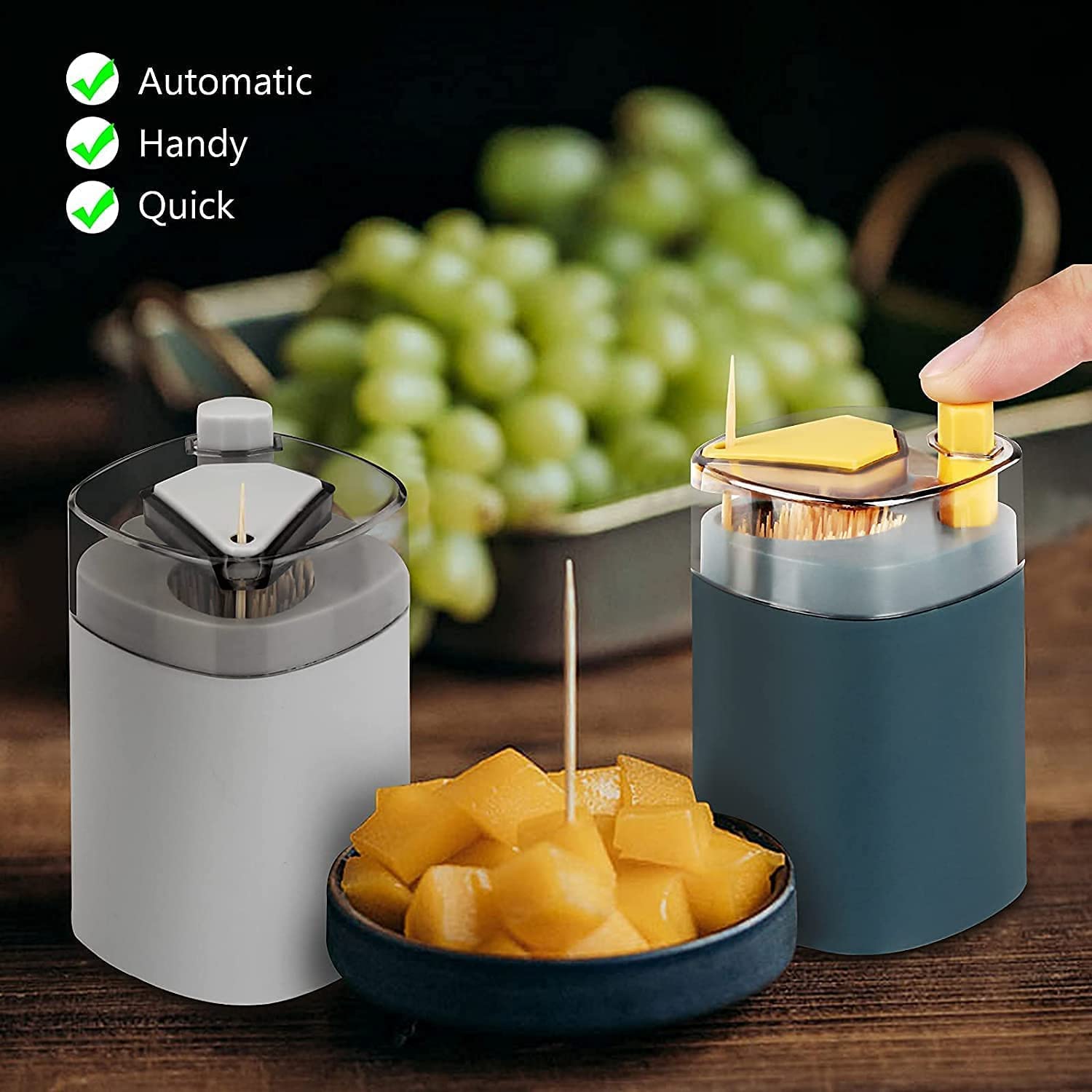 4005L Toothpick Holder Dispenser, Pop-Up Automatic Toothpick Dispenser for Kitchen Restaurant Thickening Toothpicks Container Pocket Novelty, Safe Container Toothpick Storage Box. Eshaan Traders