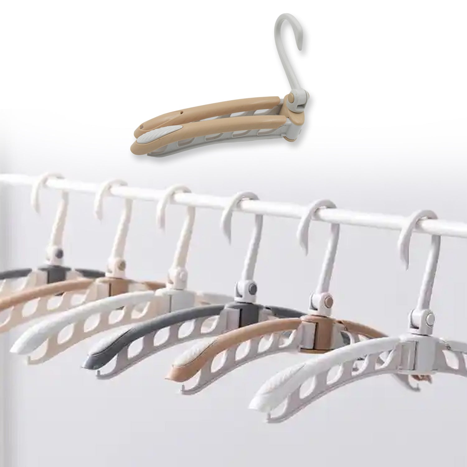 0279 Portable Folding 360 Degree Rotating Clothes Hangers Travel Foldable & Adjustable Accessories Foldable Clothes Hangers Drying Rack for Travel (1 Pc) Eshaan Traders