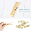 6071A Multipurpose Wooden Heavy Clip (20 Pieces) for Clothespin , Dryer, Hanger, Photo Paper Peg Pin, Craft Clips for School Arts Crafts Decoration Eshaan Traders