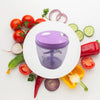 6 BLADE 2IN1 MANUAL FOOD CHOPPER, COMPACT & POWERFUL HAND HELD VEGETABLE CHOPPER (1000Ml) Eshaan Traders