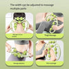 Muscle Massage Roller, 8 &10 Wheels Relieve Soreness Leg Muscle Roller Fitness Roller Muscle Relaxer Massage Roller Ring Clip All Round Massaging Uniform Force Elastic PP Drop Shaped for Home Use (1 Pc) Eshaan Traders