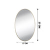 1795 Oval Shape 3D Mirror Sticker used in all kinds of household and official purposes as a sticker etc. DeoDap