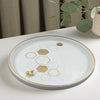 5805 Ceramic Round Plate Decoration Home Round Tray Tableware Decoration Plate For Kitchen Coffee Table Perfume Living Room Mini Bars Snacks, for Decorration Round Plate (1 Pc) Eshaan Traders