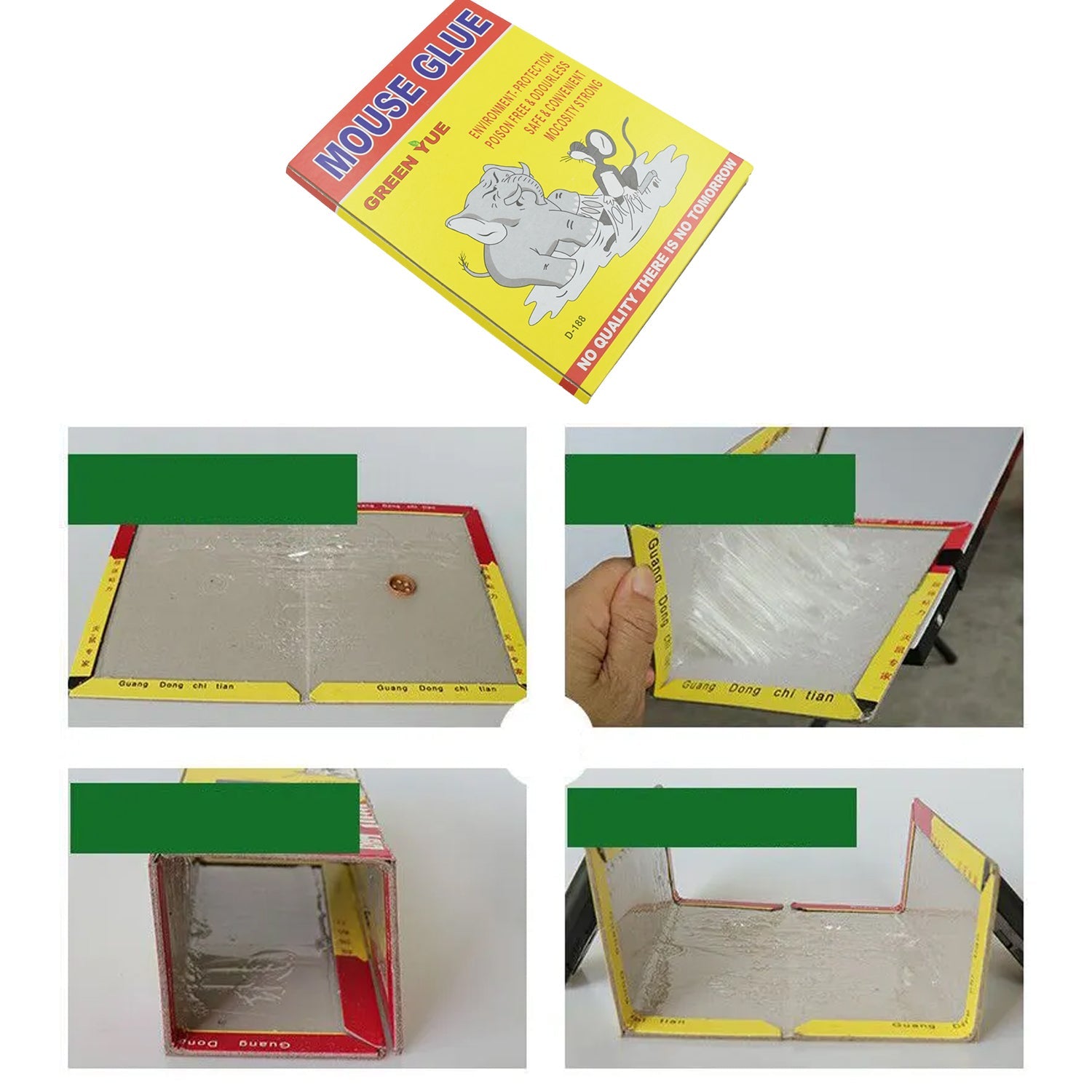 1210 Mouse Trap Glue Pad, No Smell, Non-Poisonous, Easy to Use, Easily Disposable, Adhesive Sticky Glue Pad, Non Toxic, Rat Terminator for Home, Office, Godown Eshaan Traders