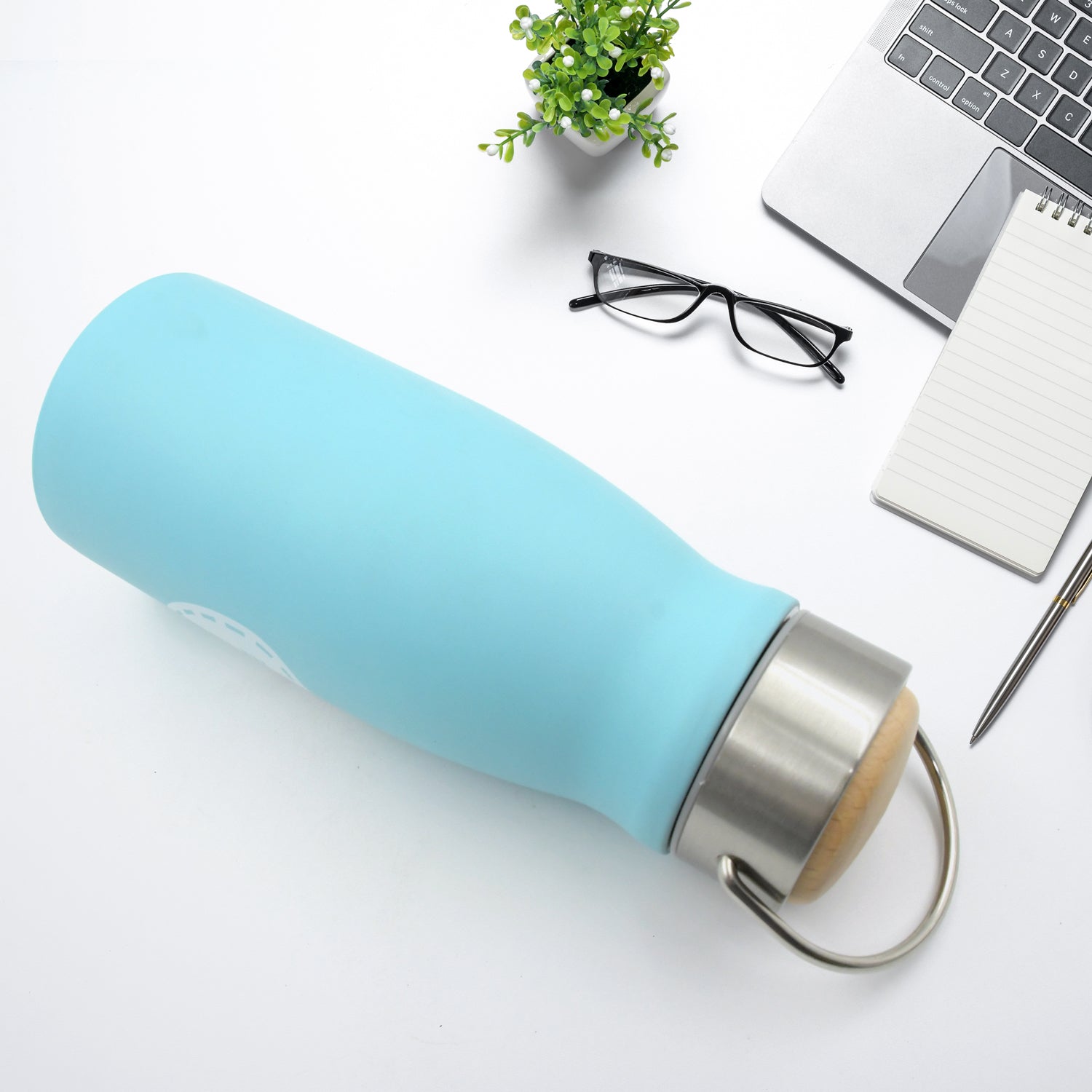 0285 Stainless Steel Water Bottle With Handle, Fridge Water Bottle, Stainless Steel Water Bottle Leak Proof, Rust Proof, Hot & Cold Drinks, Gym Sipper BPA Free Food Grade Quality, Steel fridge Bottle For office/Gym/School (360 ML) Eshaan Traders