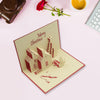 3D Paper Wish Card High Quality Paper Card All Design Card Good Wishing Card  (Birthday , Valentine , love , Christmas Card) (1Pc ) Eshaan Traders