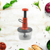 5790 Manual Press Fruit & Vegetable Chopper, with 3 Stainless Steel Blades, Anti-Slip Base, and Locking System, Cutting Chopper For Kitchen (650 ML) Eshaan Traders