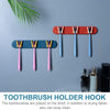 4702 Toothbrush Holder Plastic Bathroom Accessories Organizer Wall Mounted Hanging Mount Shelf & Hooks (1pc) Eshaan Traders