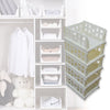 7888 5 Layer Stackable Multifunctional Storage,for Clothes Foldable Drawer Shelf Basket Utility Cart Rack Storage Organizer Cart for Kitchen, Pantry Closet, Bedroom, Bathroom, Laundry (5 Layer 1 Pc) Eshaan Traders