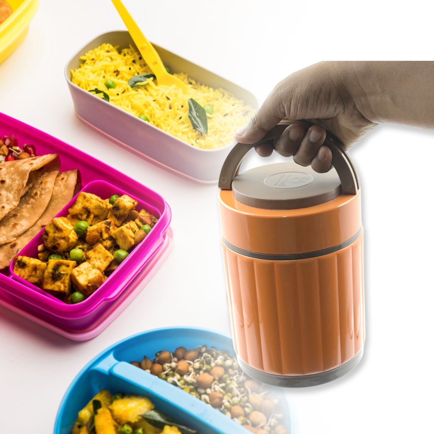 5515  Leak-proof Thermos Flask For Hot Food, Warm Soup Cup, Vacuum Insulated Lunch Box, Food Box for Thermal Container For Food Stainless Steel Eshaan Traders