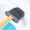 1410L Silicone Toilet Brush/ Flexible Soft Bristle Brush with Quick Dry Holder Cleaning Brush for Toilet Accessories ( Without Box ) Eshaan Traders