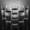 4973 Unbreakable Stylish Transparent Square Design Water/Juice/Beer/Wine Tumbler Plastic Glass Set ( 300 ML, Pack of 6) DeoDap