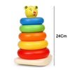 8017 Plastic Baby Kids Teddy Stacking Ring Jumbo Stack Up Educational Toy 5pc Eshaan Traders