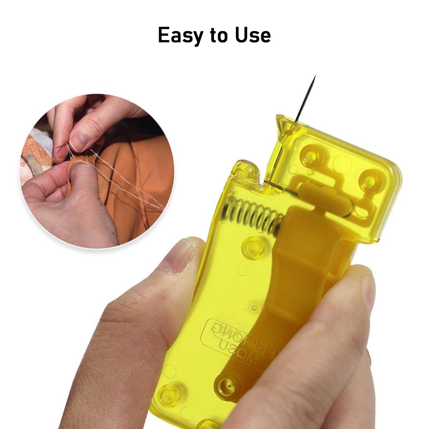 8456 Needle Threader, Stylish Appearance Comfortable Grip Lightweight Portable Automatic Needle Threader for Sewing for Home (1 Pc) Eshaan Traders