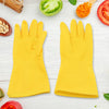 0681 Multipurpose High Grade Rubber Reusable Cleaning Gloves, Reusable Rubber Hand Gloves I Latex Safety Gloves I for Washing I Cleaning Kitchen I Gardening I Sanitation I Wet and Dry Use Gloves (1 Pair 98 Gm) Eshaan Traders