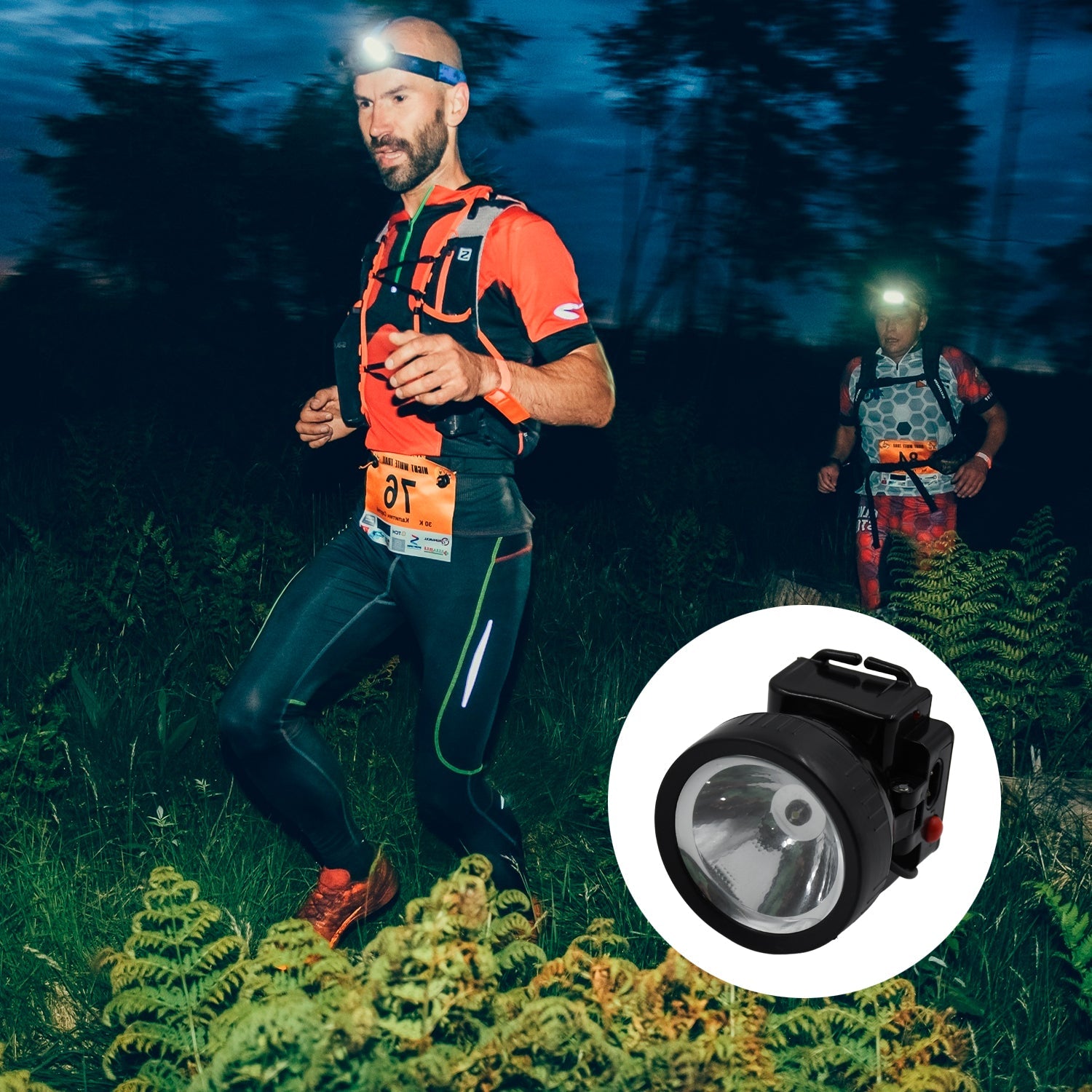 7524 HEAD LAMP 1 LED LONG RANGE RECHARGEABLE HEADLAMP ADJUSTMENT LAMP USE FOR FARMERS, FISHING, CAMPING, HIKING, TREKKING, CYCLING Eshaan Traders