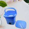 7271 Mini Washing Machine Foldable Mini Washer with Drain Basket Portable Washing Machine Foldable for Laundry Travel Camping RV Baby Clothes Eshaan Traders