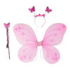 3293 Baby Girl's Fairy Nylon Butterfly Wings Costume Butterfly Fairy Angel Wing| Wand And Hairband Multi- Color For Party (1pc) Eshaan Traders