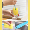 7443 Sponge Cup Washing Brush/ Washing Cup Milk Bottle Cleaning Brush Kitchen Brush Water Cup Tea Cup Brush, Sponge Head Household Kitchen Cleaning Tool (20Cm) Eshaan Traders