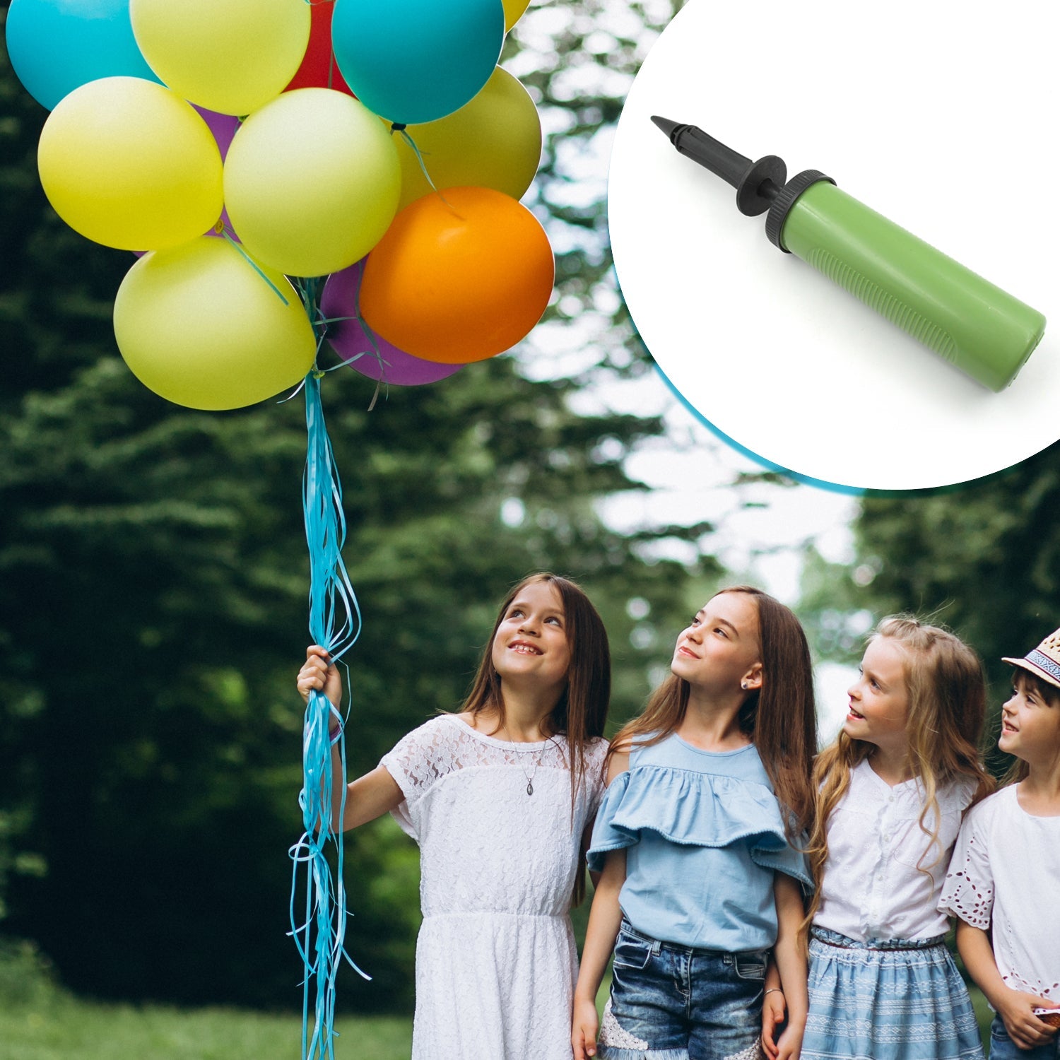 9382 Pump for Balloons, Hand Pump, Air Pump Balloon, Robust Durable Plastic, for Party, Birthday, Wedding, Inflatable Toys Eshaan Traders