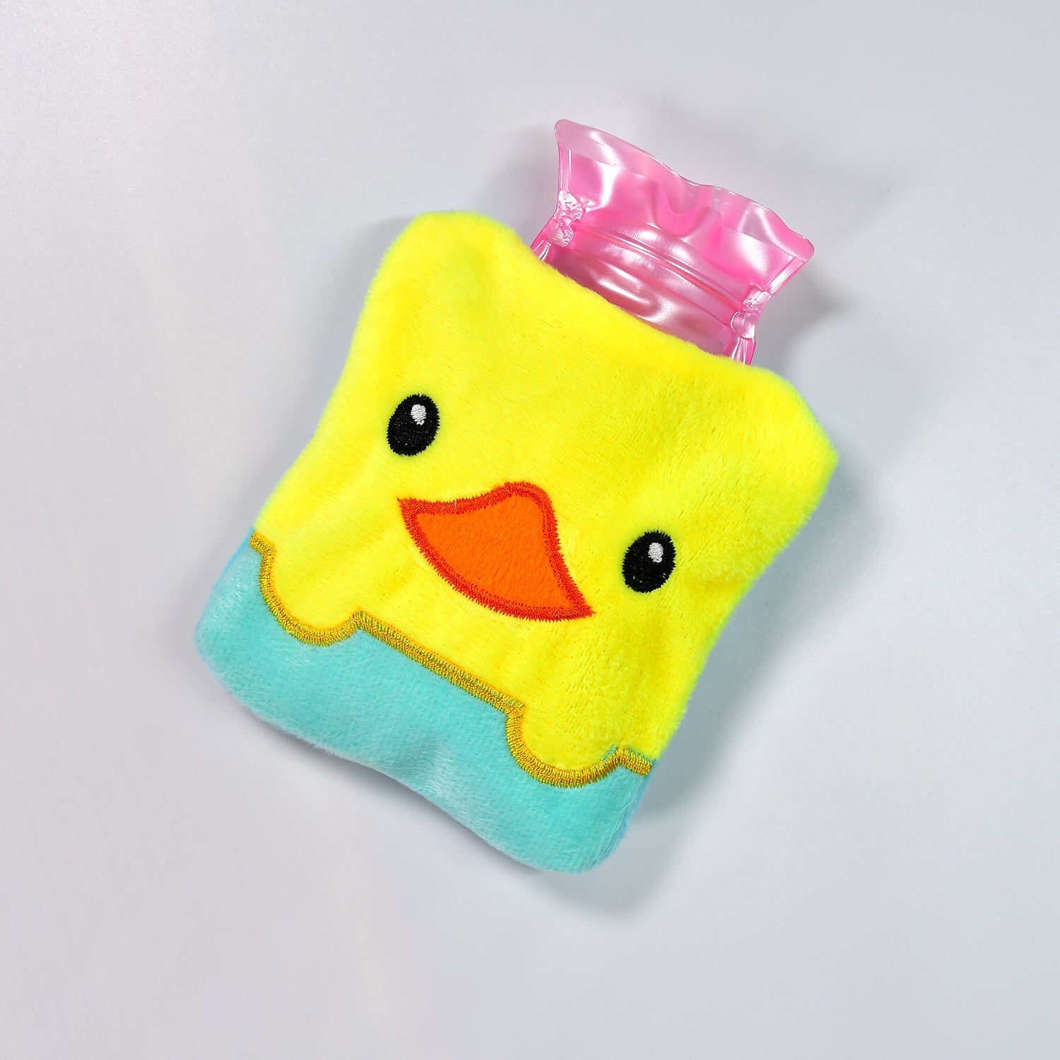 6524 Yellow Duck design small Hot Water Bag with Cover for Pain Relief, Neck, Shoulder Pain and Hand, Feet Warmer, Menstrual Cramps. Eshaan Traders