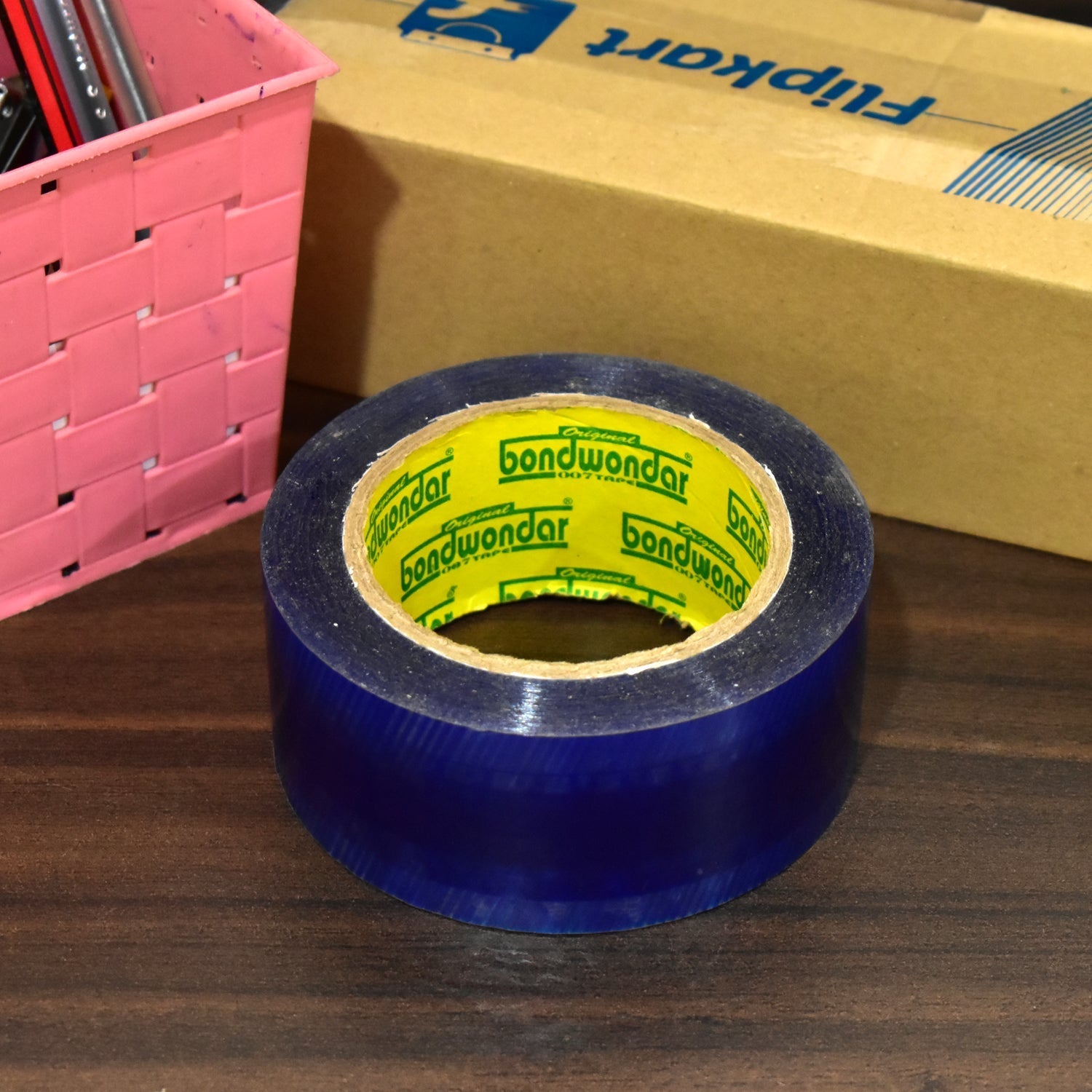 7436 Flipkart Print Blue Tape For Packaging Gifts And Products By Flipkart For Shipping And Delivering Purposes Etc. DeoDap