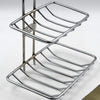 1756 Kitchen, Bathroom Stainless Steel Wall Mounted Double Layer Self Adhesive Magic Sticker Soap Dish Holder Wall Hanging Soap Storage Rack  used in all kinds of places household and bathroom purposes for holding soaps. Eshaan Traders