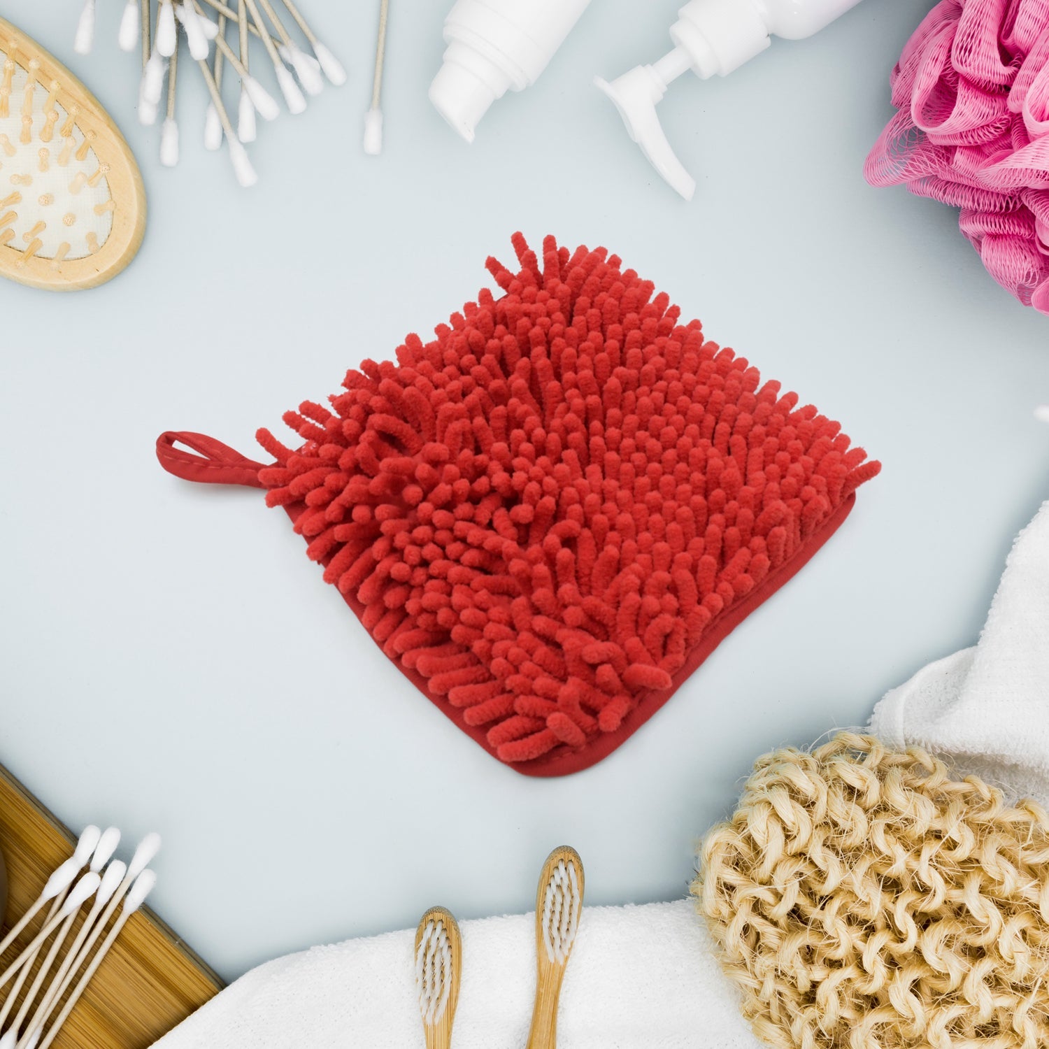 7806 Super Soft Cute Hanging Hand Towel for Kitchen and Bathroom | Ultra Absorbent Thick Coral Velvet Hand Towels with Hanging Loop Fast Drying Microfiber Eshaan Traders