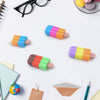 4349 Ice cream Shape Eraser for Girls & Boys 3D Eraser for School B'Day Return Gift Ice Cream Theme Shape Erasers Pencils Set for Kids Educational Stationary kit, School Supplies (1 Set 4 Pc) Eshaan Traders