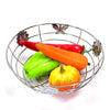 5175 Stainless Steel Multipurpose Fruit Bowl and Vegetable Basket for Kitchen, Dining Table Use DeoDap