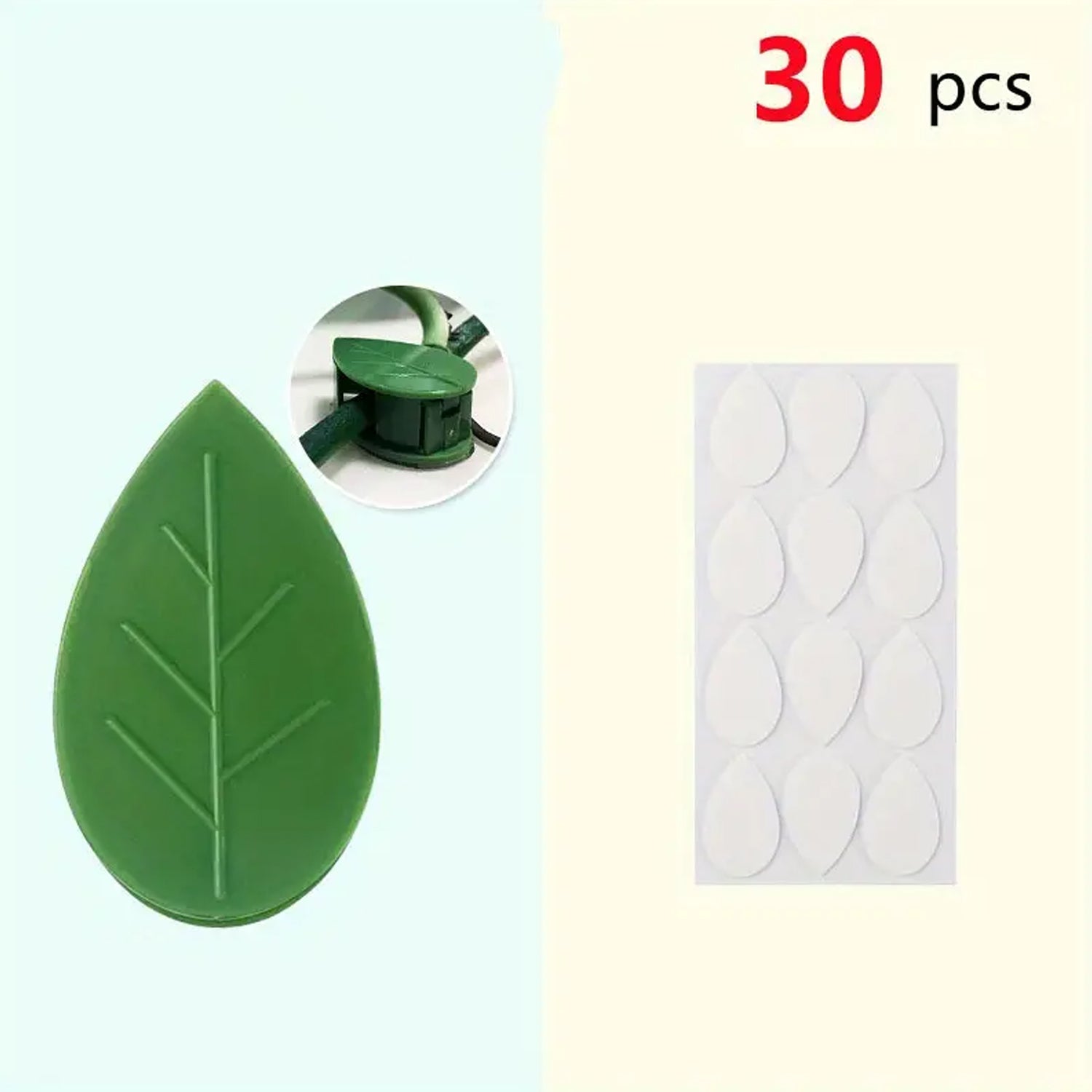 Plant Climbing Wall Fixture Clip Self-Adhesive Hook Vines Traction Invisible Stand Green Plant Clip Garden Wall Clip Plant Support Binding Clip Plants for Indoor Outdoor Decoration (30 Pcs Set) Eshaan Traders