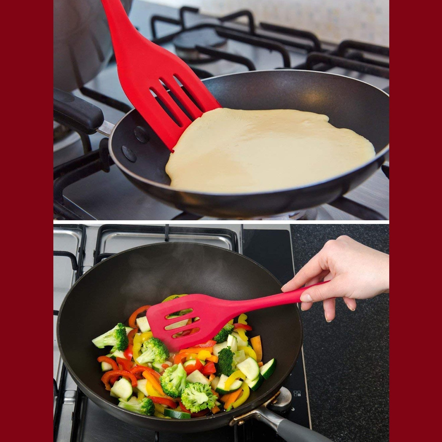 5445 Silicone Spatula | Non-Stick | Heat, Stain and Odor Resistant | Easy to Clean and Dishwasher Safe | Seamless Kitchen Utensil for Cooking, Baking Eshaan Traders