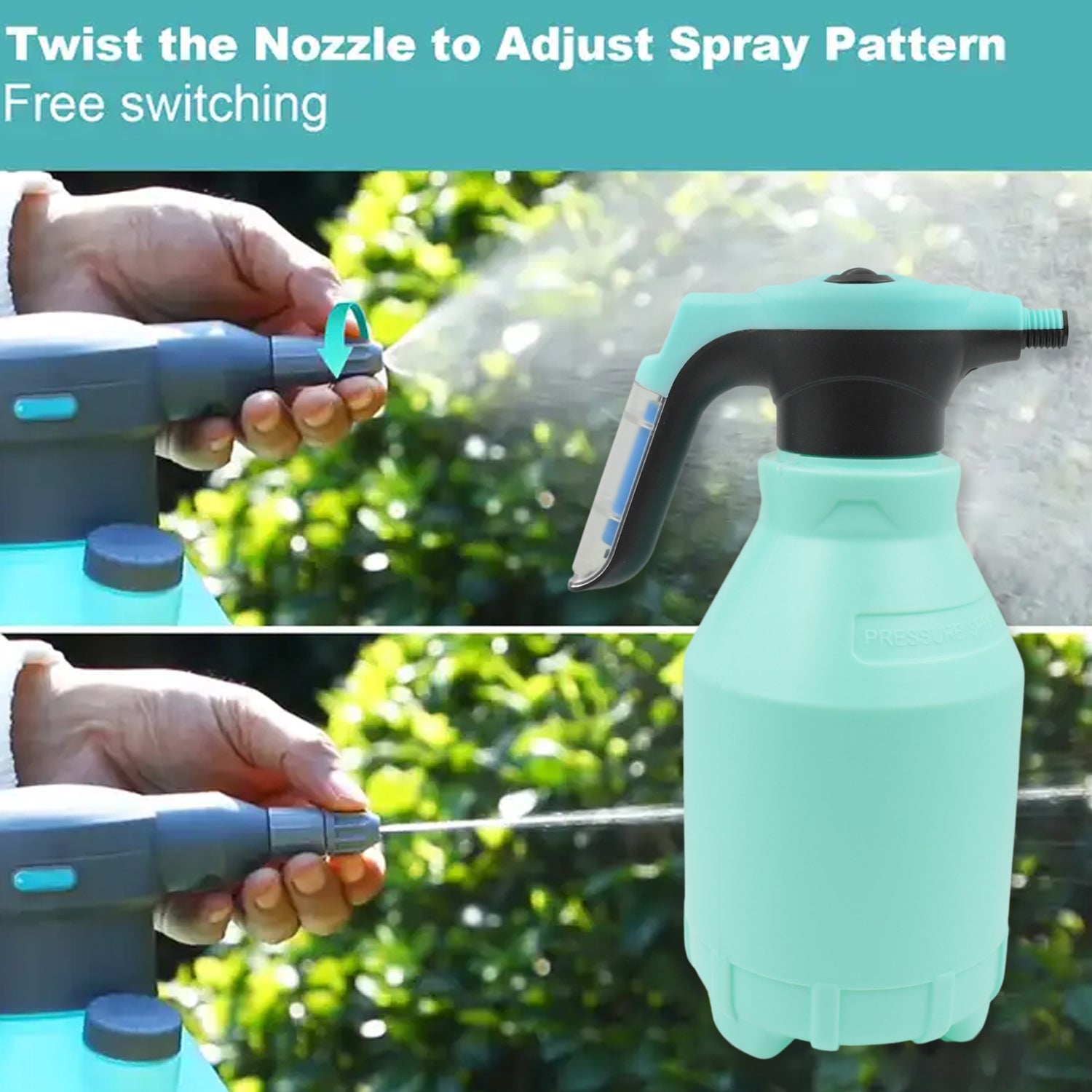 9325 Electric Spray Bottle 3L Garden Sprayer Automatic Watering Can Rechargeable Battery Powered Sprayer For Garden Fertilizing (1Pc 3Ltr.) Eshaan Traders