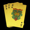 0523 Gold Plated Poker Playing Cards (Golden) Eshaan Traders