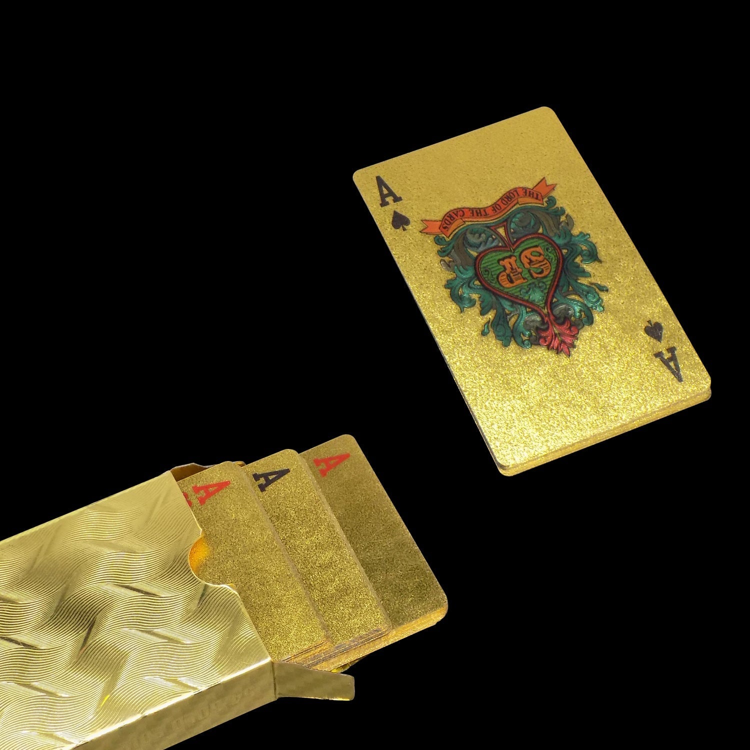 0523 Gold Plated Poker Playing Cards (Golden) Eshaan Traders