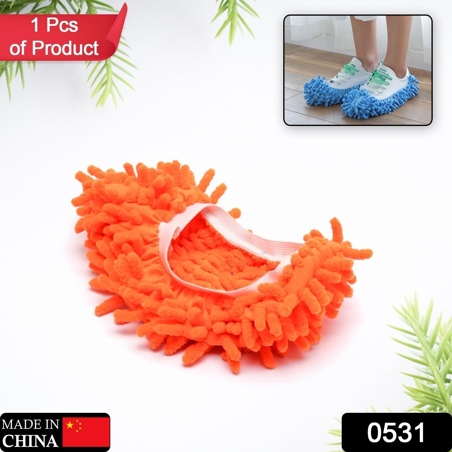 Multi-Function Washable Dust Mop / Floor Cleaning Slippers Eshaan Traders