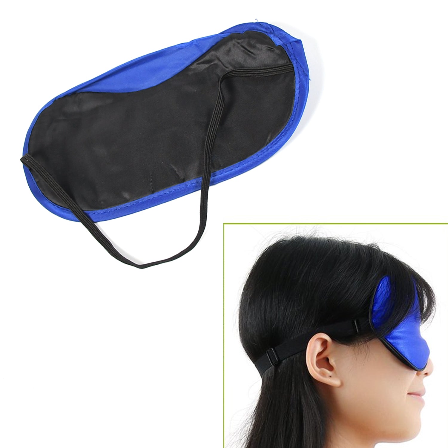 6908 New Men, Women Blindfold Soft Satin Sleep Mask Eye Mask Blind fold Block Out Light for Travel, Shift Work & Meditation (1pc) Eshaan Traders