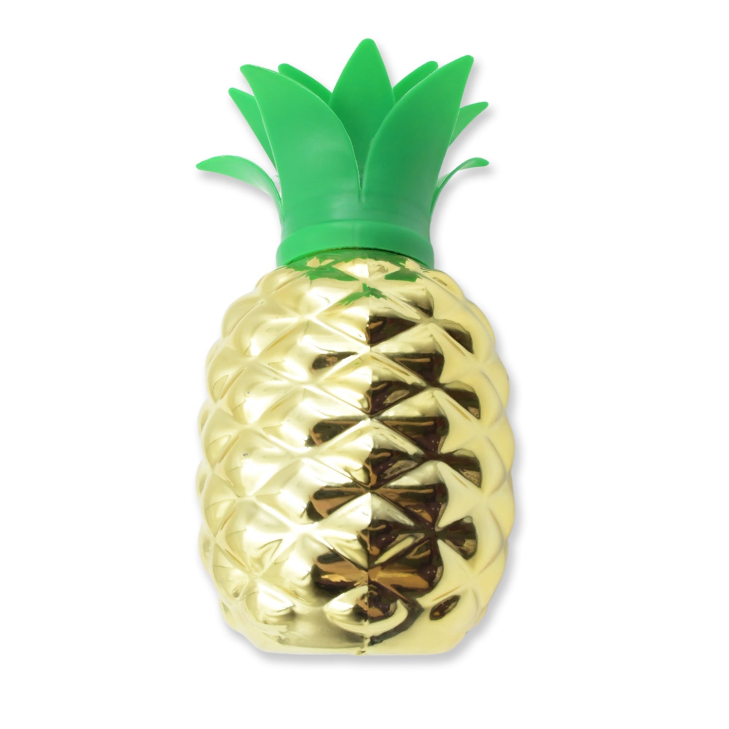 8447 Plastic Pineapple Cups With Straw Pineapple Party Favors Summer Hawaiian and Beach Party Decorations for Kids Adults With Brown Box(1 Pc) Eshaan Traders