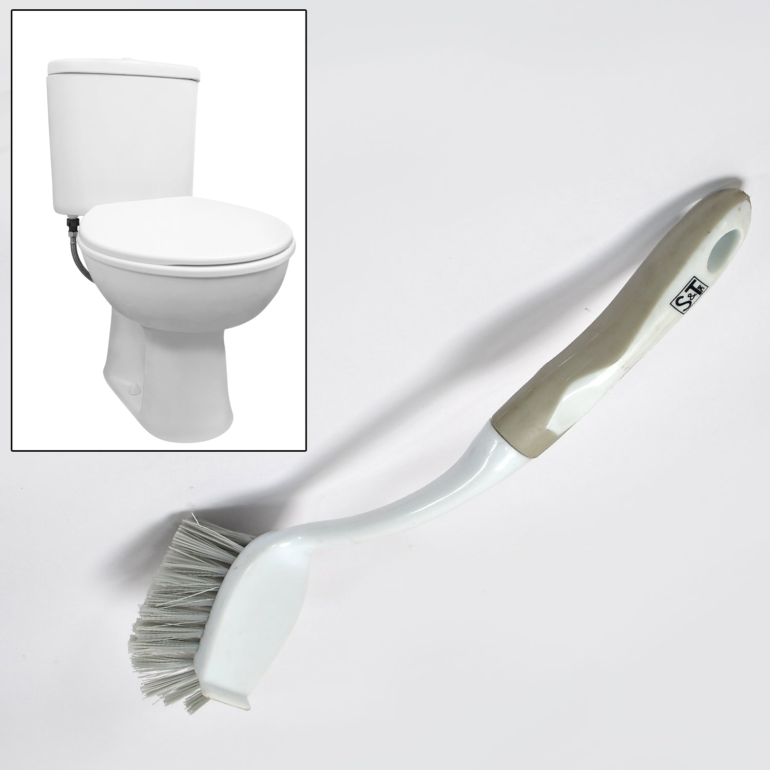 6693 Flexible Bristles Use for Multipurpose Cleaning Sink, Washbasin, Toilets. Bathroom, Kitchen DeoDap