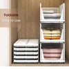 7732 3 Layer Clothes Organizer for Wardrobe Cupboard Organizer for Clothes Foldable and Stackable Closet Organizer Drawer Organizer for Clothes, Multi Purpose Plastic Drawer Eshaan Traders