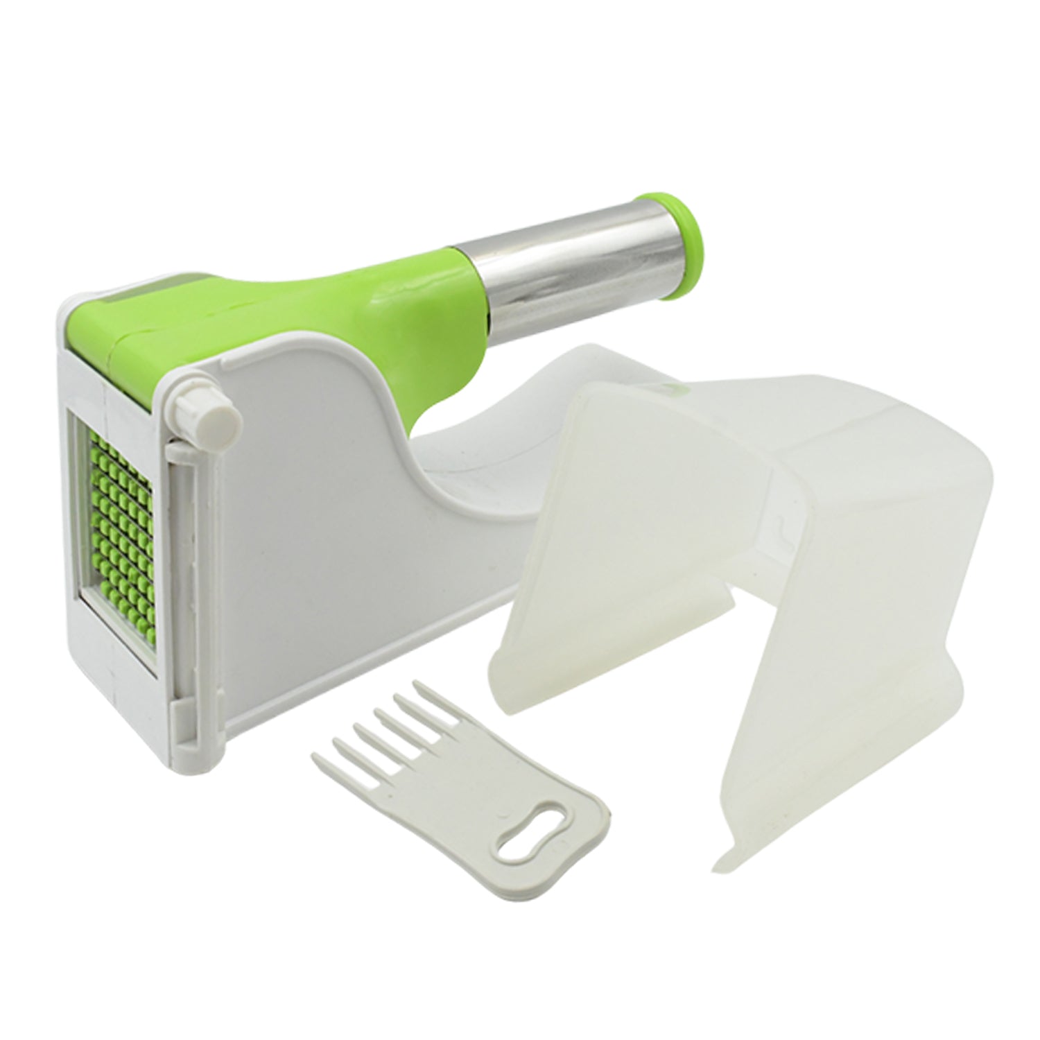 0114 Virgin Plastic French Fry Chipser, Potato Chipser / Potato Slicer with Container Eshaan Traders