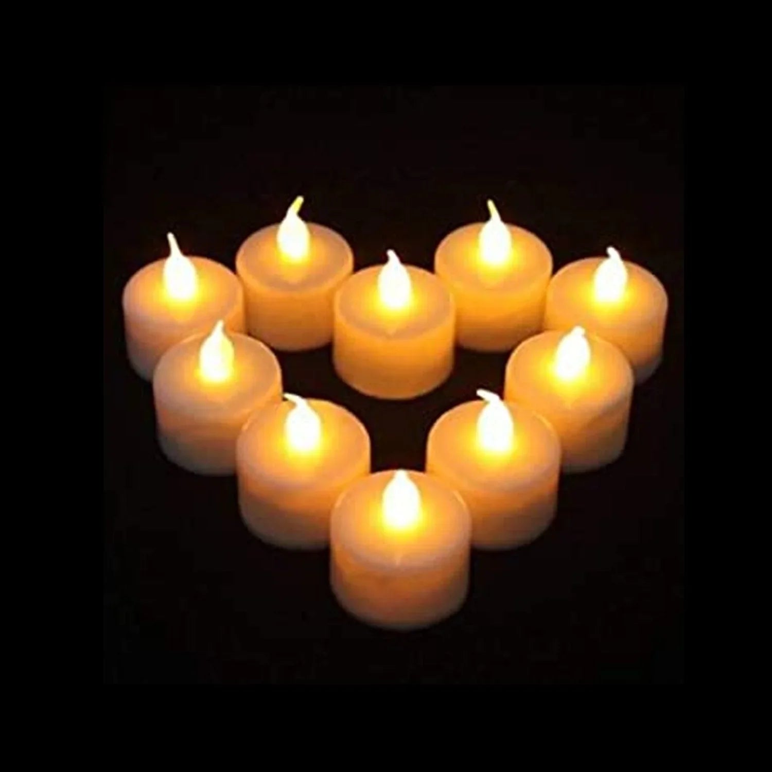 1222a Festival Decorative - LED Tealight Candles | Battery Operated Candle Ideal for Party, Wedding, Birthday, Gifts (12pc)(White) Eshaan Traders