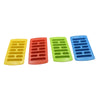 5791 , Easy to Release Flexible 10 Cubes ice Tray Easy Pop Out Flexible Plastic Long Stick Kit kat Shape Ice Cube Tray for Water Bottle & Refrigerators Pack of 4 Pcs , Multicolor Eshaan Traders