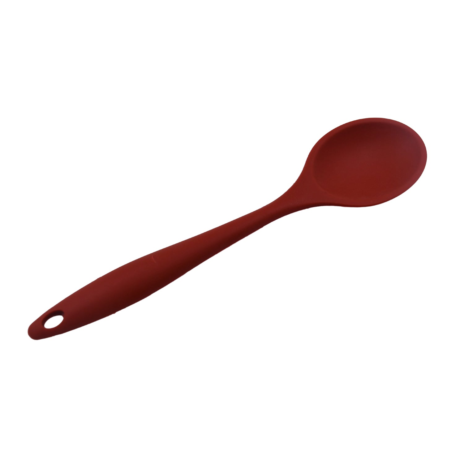 5442 HEAT RESISTANT SILICONE BASTING SPOON NON-STICK SPOON HYGIENIC SOLID COATING COOKWARE KITCHEN TOOLS (27CM) Eshaan Traders