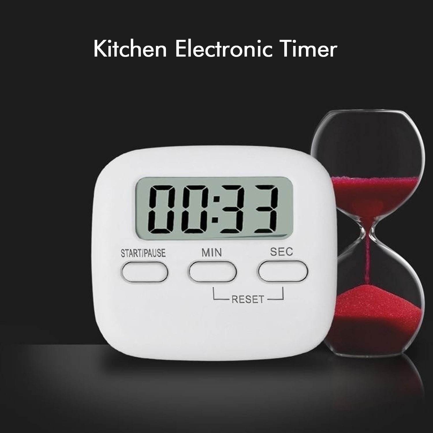 1523 Digital Kitchen Timer with Alarm | Stop Watch Timer for Kitchen | Kitchen Timer with Magnetic Stand |Timer Clock for Study Eshaan Traders