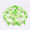 7286 Hanger Household Plastic Hanger 15 Clips Hanger For House Use DeoDap